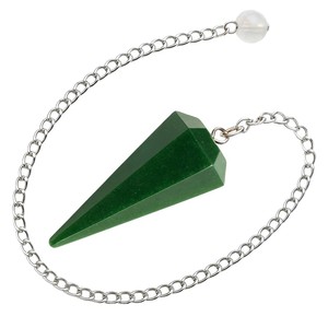 Pendentif en cristal d'aventurine verte, forme conique, poli, sculpté, magnifique outil de radiesthésie, guérison énergétique, vente en gros, parfait - Product Image 2