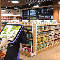 Terminal de point de vente (TPV) Zhongji A4D AI 15 pouces à double écran tactile avec 4 Go de RAM et 500 Go de stockage pour la restauration, le commerce de détail et les systèmes Windows