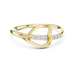 Anillo de Oro Rosa de 14K con Diamante Cultivado en Laboratorio, Corte Redondo, para Mujer |   Ropa de Novia |   Diamante Cultivado Nuevo - Product Image 6
