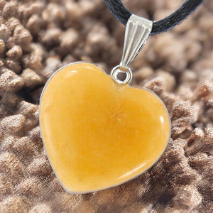Vente chaude Naturel Jaune Aventurine En Forme De Coeur Pendentifs Qualité Incroyable Pierre Semi-Précieuse Artisanat Gemme Cadeau Soha Agate - Product Image 1