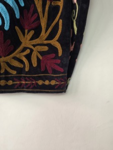 <b>Women</b>’s Colorful Floral Embroidered Open Front Jacket Boho Handmade Cotton <b>Outerwear</b> - Product Image 6