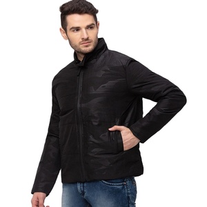 Veste bomber noire de haute qualité pour homme, coupe-vent, imperméable, à capuche, épaisse, décontractée, avec doublure orange, vente en gros, chaude, THANI AEIL - Product Image 1