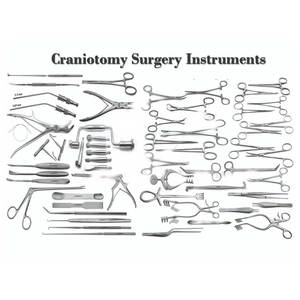Craniotomy surgery set 56 pcs <b>neurosurgery</b> <b>instrument</b> kit stainless steel neuro surgical <b>instruments</b> german grade - Product Image 5