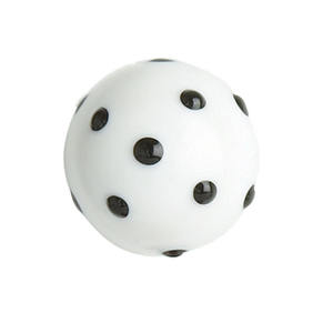 Bouton de meuble en céramique écologique à motif floral de luxe avec finition artisanale à pois pour armoires de cuisine et tiroirs - Product Image 2