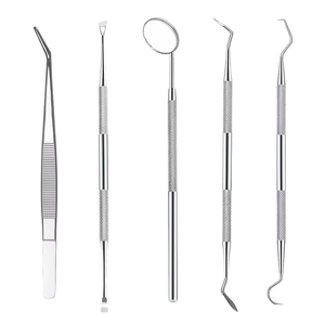 Kit de miroirs buccaux dentaires en acier inoxydable de qualité allemande, certifié CE, réutilisable, à alimentation manuelle, instruments chirurgicaux pour la cavité buccale - Product Image 2