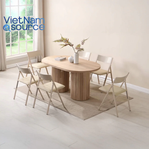 Elegante mesa de extensión para comedor de hotel-Mecanismo duradero y superficie elegante-Producción DE FÁBRICA DE Vietnam con estándar doméstico - Product Image 3