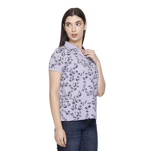 Tissu respirant décontracté en polyester/coton de haute qualité pour chemise à manches courtes pour femme, logo personnalisé, vente en gros directe d'usine - Product Image 2