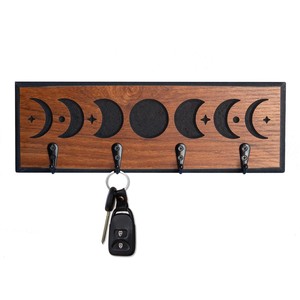 Sheesham Wood wooden <b>key</b> holders and wall hooks OEM Custom Wholesale | Aqdus Saleem India - Product Image 4