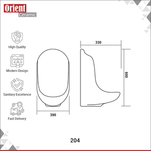 Exportation de urinoirs et toilettes en céramique de qualité supérieure, à fixation murale, pour hôtels et restaurants - Product Image 3