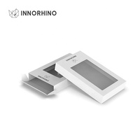 Carpeta de Papel Biodegradable con Ventana Transparente Rectangular, Laminación Mate y Grabado en Relieve para Productos de Alimentación Infantil y Cuidado de la Piel