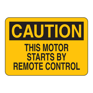 Señal de Advertencia de Motor a Control Remoto para Áreas de Maquinaria Industrial - Product Image 2