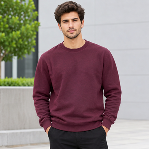 Sweat-shirt à coupe classique pour homme, impression graphique personnalisée en relief, pour les entreprises de fabrication de vêtements - Product Image 4