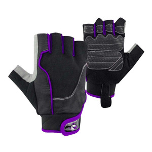 Breathable Leather Gym Gloves with Padded Palm Grip Durable Workout Gloves for Cross Training and Weightlifting - Product Image 4