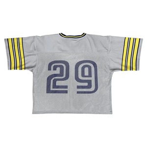 Maillots de lacrosse personnalisés en maille de haute qualité pour la vente en gros, 100 % polyester, avec nom et numéro personnalisés, col en V, manches courtes - Product Image 6