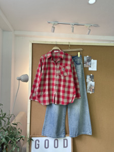 Chemise en flanelle à carreaux surdimensionnée pour femme SUBICI L9106, manches longues, boutonnée, chemisier décontracté, fournisseur en gros OEM ODM - Product Image 5