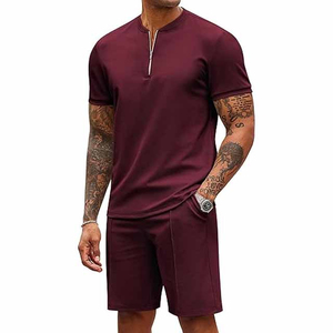 Nouveauté 2026 : Ensemble jogging homme été personnalisé – T-shirts à manches courtes et shorts – Produit phare - Product Image 1