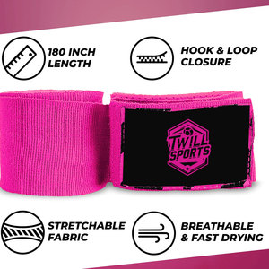 Vendas de Neopreno Profesionales de Alta Calidad para Boxeo con Diseños Personalizados para Levantamiento de Pesas y Uso en Gimnasio - Antideslizantes y Ligeras - Product Image 4