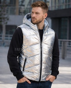 Superior Quality <b>Silver</b> half sleeves <b>jacket</b> for Men and Women Quick Dry Breathable <b>Jacket</b> Comfortable <b>Silver</b> half sleeves <b>jacket</b> - Product Image 3