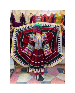 Afghan Kuchi Dresses Tribal Ethnic Vintage Kuchi Dress, Afghan/Pakistan Kuchi Party Traditional Vibrant Colors Dresses - Product Image 4