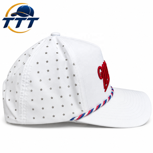 Fabricante Vietnamita de Gorras de Golf Personalizadas con Corte Láser, Gorra Snapback Transpirable de 6 Paneles con Parche de Goma, Logotipo OEM ODM, Fábrica de Gorras - Product Image 2