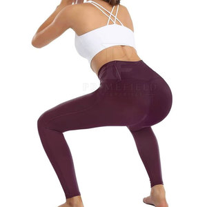 Ensemble de yoga pour femmes de qualité supérieure, tissu respirant écologique, taille élastique, logo sur le devant, 2 pièces, entraînement quotidien, fitness - Product Image 6