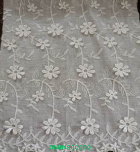 Tela de Encaje Bordado en 3D con Diseño Floral, Material de Encaje Suave de Primera Calidad para Vestidos de Novia, Colores Personalizados - Product Image 4