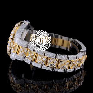 Reloj de Lujo Más Vendido con Esfera de Diamante Moissanite, Movimiento Mecánico ETA, Caja de Acero Inoxidable de 41 mm, Resistente al Agua 3 BAR, para Uso Diario - Product Image 4