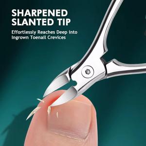 MORJE Surgical Stainless Steel <b>Nail</b> Clipper 12.5 MM Flat Jaw Straight Blade Sharp Tip For Finger Adult Simple Style <b>Nail</b> <b>Tool</b> - Product Image 3