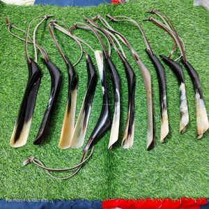 อุปกรณ์เสริมสำหรับแต่งตัวแบบพรีเมียม ทำด้วยมือ  ทำจากเขาควาย ยาว 12 นิ้ว พร้อมปลายเขาวัว  ราคาดีที่สุด - Product Image 2