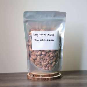 ISO Certified 500g Organic Buttery Salty Flavor Vietnam Customizable Grade Roasted Premium Cashew <b>Nuts</b> with Plastic Zipper Bag - Product Image 1