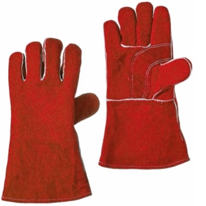 Gants de soudage en cuir de vachette renforcé, protection industrielle des mains pour travaux au foyer, gants de sécurité - Product Image 3