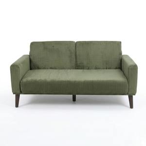 Sofá Seccional en Forma de L Tapizado en Corduroy Tradicional, con Relleno de Espuma, para Espacios Pequeños, Sala de Estar, Oficina, Apartamento - Product Image 4