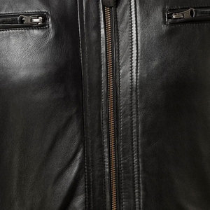 Casual High Street Faux Genuine Leather <b>Jacket</b> with Front Zippers & Panel Stitching Stylish Textured Design <b>jacket</b> for <b>men</b> - Product Image 6