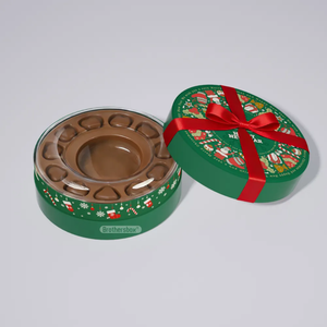 Caja Rígida de Papel para Perfume, Dulces, Galletas y Bizcochos, con Diseño Clásico de Lujo, con Relieve, Forro de Esponja, Cierre Magnético y Asa, para Regalo de Navidad - Product Image 2