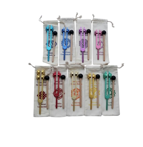 Diapasones Ponderados para Chakras, 8 Piezas con Activador para Sanación, Yoga y Terapia de Sonido - Product Image 2