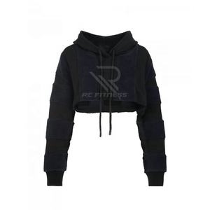 Nueva sudadera corta deportiva de cintura alta para correr, ropa deportiva, fitness, yoga, top de manga larga, sudadera corta personalizada para mujer. - Product Image 3