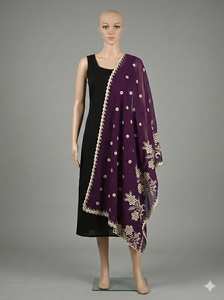 Châles pour femmes musulmanes, tenue de mariage, respirants, pour usage quotidien en extérieur, toutes saisons, qualité supérieure, personnalisés, hautement brodés, à motifs floraux - Product Image 3