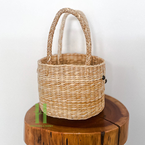 Cesta de conejito de algas marinas de venta superior para Pascua Cesta de algas marinas ecológica Embalaje OEM MOQ bajo de Vietnam Fabricación HNH Craft - Product Image 3