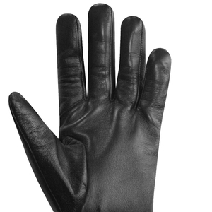 Gants en cuir noirs simples pour hommes, accessoires de mode, vente en gros, pour fitness, conduite en extérieur et hiver - Product Image 3
