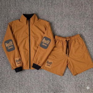 Rexfit Sports Custom Nylon 3M Reflective Windbreaker <b>Jacket</b> and <b>Track</b> Pant Set <b>for</b> <b>Men</b> Tracksuit Set Wholesale - Product Image 5