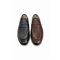 Chaussures mocassins décontractées pour hommes en cuir véritable faites à la main, respirantes et plates, à enfiler – Collection LEATHER STUDIO