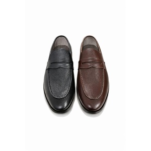 Zapatos de Cuero Casuales y Transpirables para Hombre, Estilo Mocasín, Hechos a Mano por LEATHER STUDIO, con Cierre Deslizante - Product Image 2