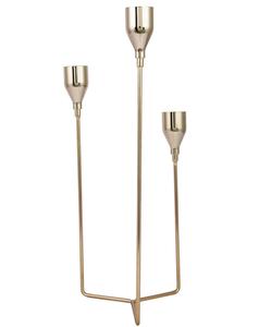 Modern Gold <b>Brass</b> <b>Candlestick</b> Holder Set for Home Decoration - Product Image 2