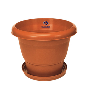 Maceta Rectangular de Plástico 2026 con Bandeja, Diseño Moderno para Jardín, Flores, Plantas Verdes, Ligera, Naranja - Product Image 1