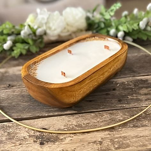 Pot à bougie unique de qualité supérieure, pot de rangement pour cire en bois de forme inédite, parfait pour la maison, pour la cire fondue, les bougies parfumées et les bougies chauffe-plat - Product Image 2