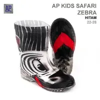 AP <b>Kids</b> Safari Zebra PVC <b>Rain</b> <b>Boots</b>-Waterproof Anti-Slip Winter <b>Boots</b> for Children Durable Plastic Insole - Product Image 2