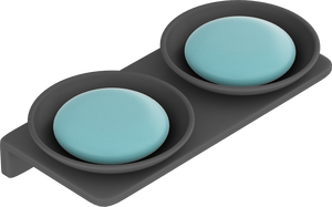 Support mural moderne double rond pour savon, plateau à savon double couche pour douche, salle de bain, meuble-lavabo et organisation des toilettes des invités - Product Image 2