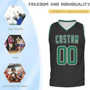 Maillot de basket-ball pour homme imprimé en couleur personnalisée - 100% polyester, coupe ajustée, respirant, vêtements de sport avec un design tendance - Product Image 4