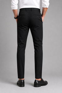 Pantalon slim fit pour homme, tissu extensible de qualité supérieure, léger, respirant, décontracté, élégant, confortable. - Product Image 5