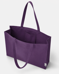 Custom Recycled Polycotton Tote Bag with Inside Pocket 220GSM Large Reusable Promotional Shopping Bag Wholesale Bulk B2B OEM ODM - Product Image 3
